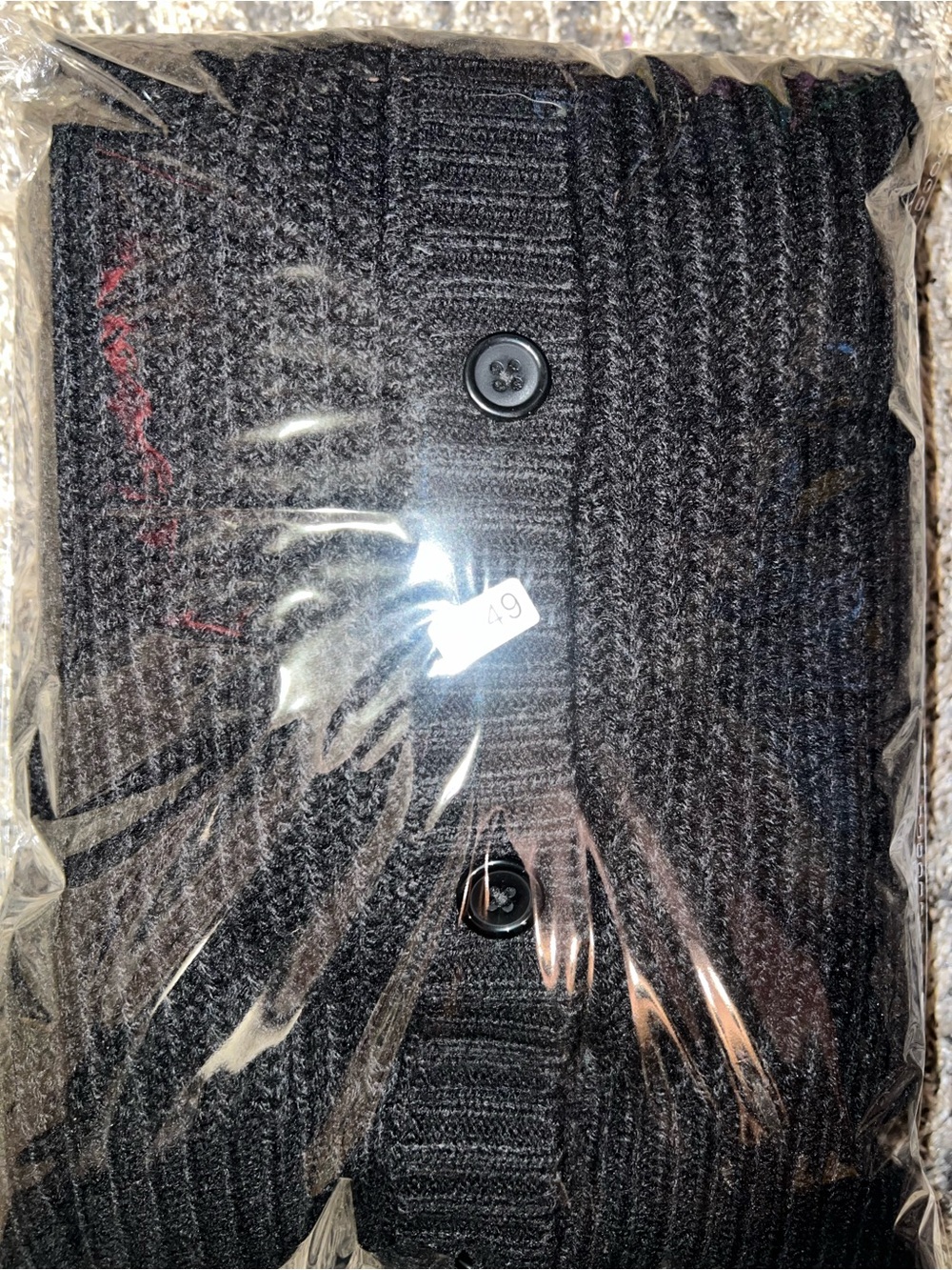Hot Topic Black Cardigan with Red & White Mushroom Embroidery - Picture 6 of 6